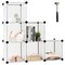 6 Cube Storage Organizer Plastic Organizer Units W/ Steel Frame